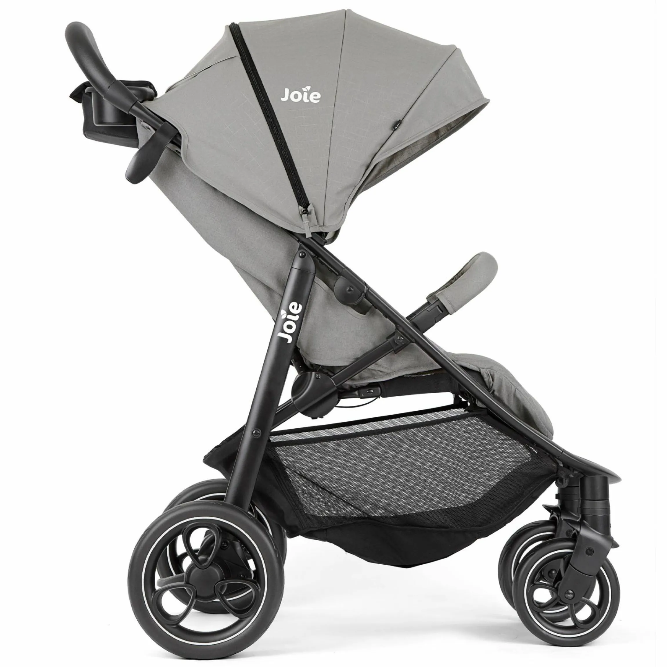 Buggy & Sportwagen Litetrax bis 22 kg belastbar mit Schieber-Ablagefach inkl. Insektenschutz & Regenschutz - Pebble - Kollektion 2025