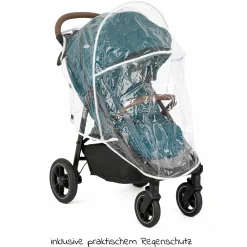 Buggy & Sportwagen Litetrax Pro bis 22 kg belastbar mit Schieber-Ablagefach & Regenschutz - Peacock - Kollektion 2025