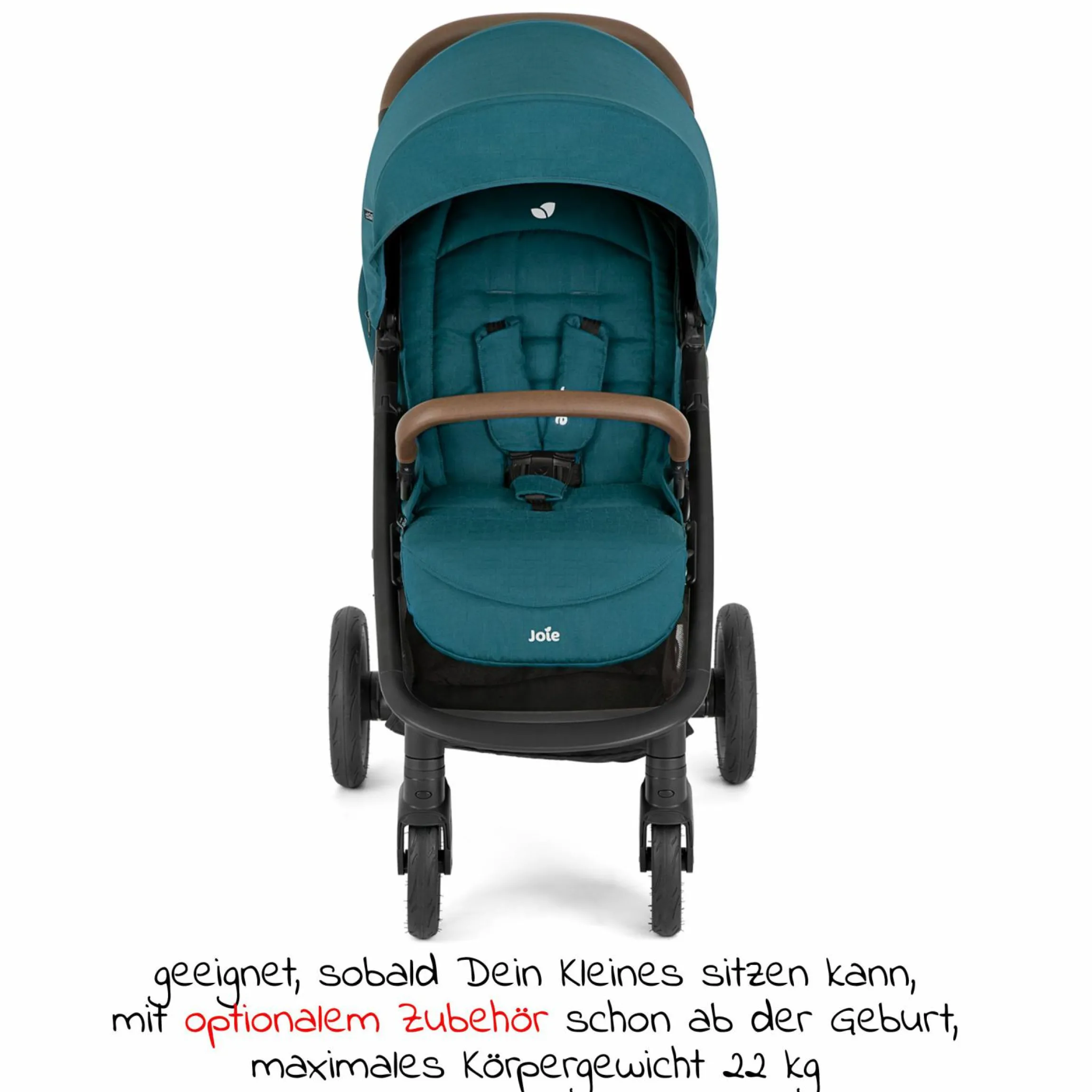 Buggy & Sportwagen Litetrax Pro bis 22 kg belastbar mit Schieber-Ablagefach & Regenschutz - Peacock - Kollektion 2025