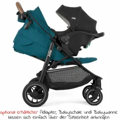 Buggy & Sportwagen Litetrax Pro bis 22 kg belastbar mit Schieber-Ablagefach & Regenschutz - Peacock - Kollektion 2025