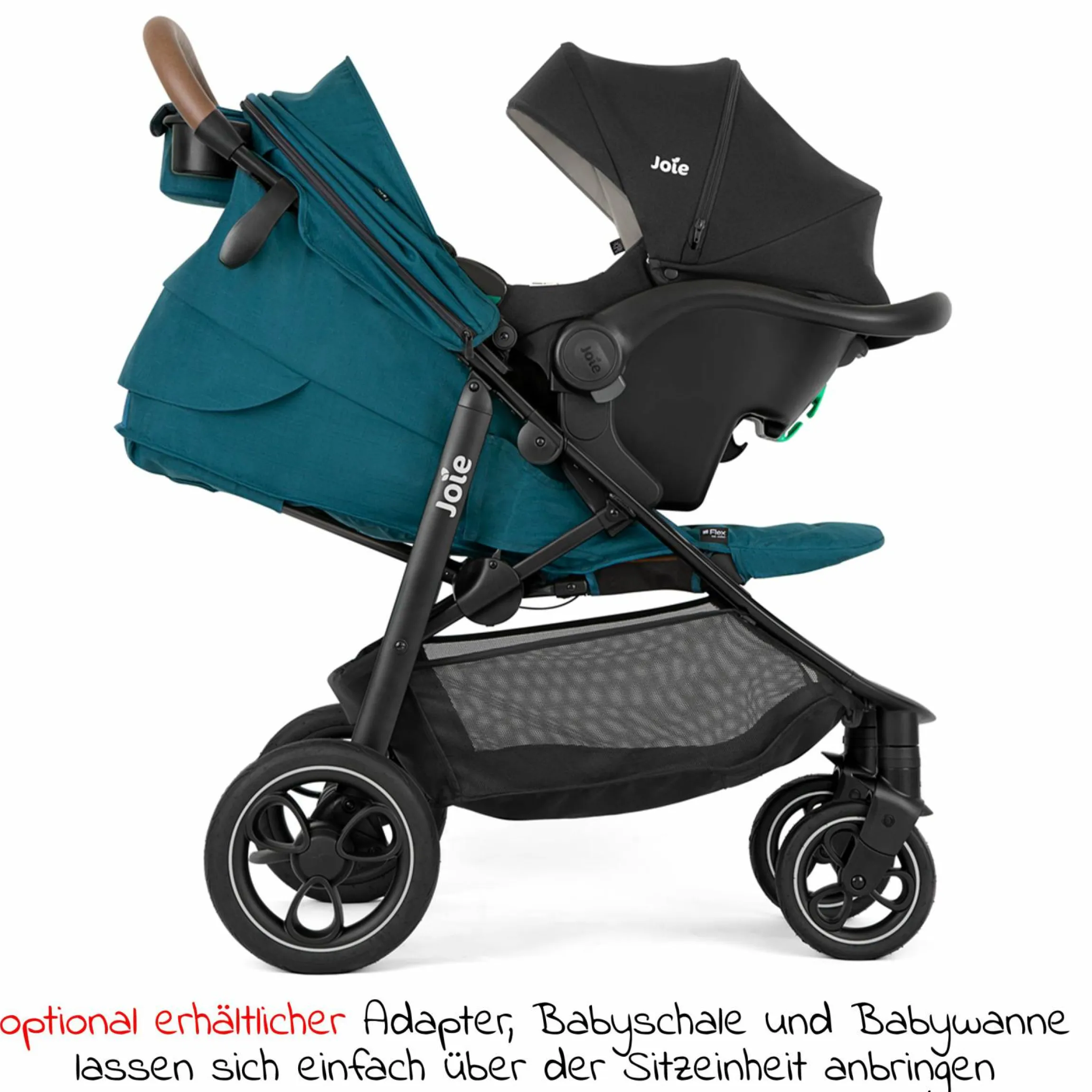 Buggy & Sportwagen Litetrax Pro bis 22 kg belastbar mit Schieber-Ablagefach & Regenschutz - Peacock - Kollektion 2025