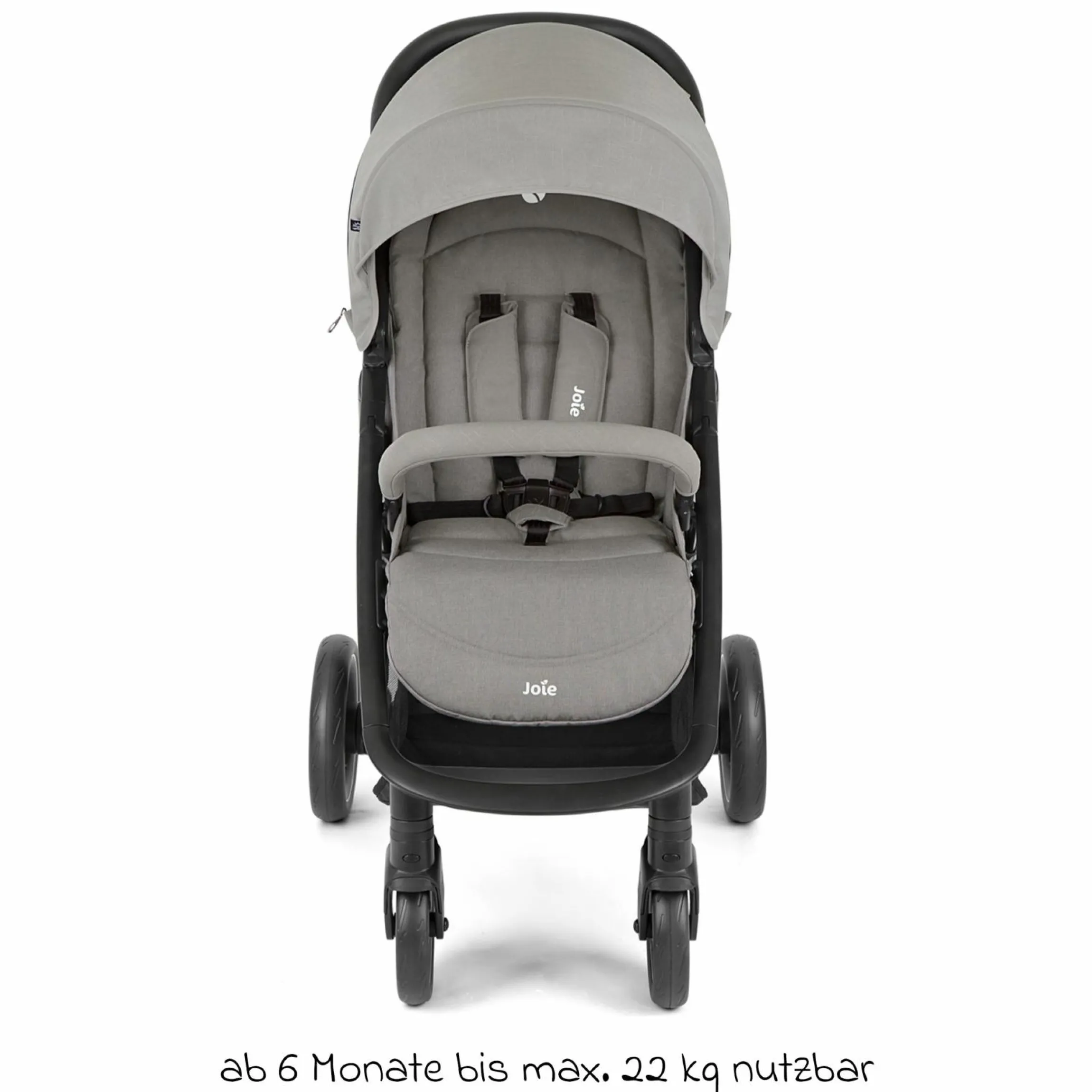 Buggy & Sportwagen Litetrax inkl. Fußsack - bis 22 kg belastbar mit Schieber-Ablagefach & Regenschutz - Pebble - Kollektion 2025