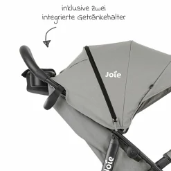 Buggy & Sportwagen Litetrax inkl. Fußsack - bis 22 kg belastbar mit Schieber-Ablagefach & Regenschutz - Pebble - Kollektion 2025