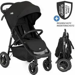 Buggy & Sportwagen Litetrax Pro Air bis 22 kg belastbar mit Luftreifen, Schieber-Ablagefach inkl. Insektenschutz & Regenschutz - Shale - Kollektion 2025