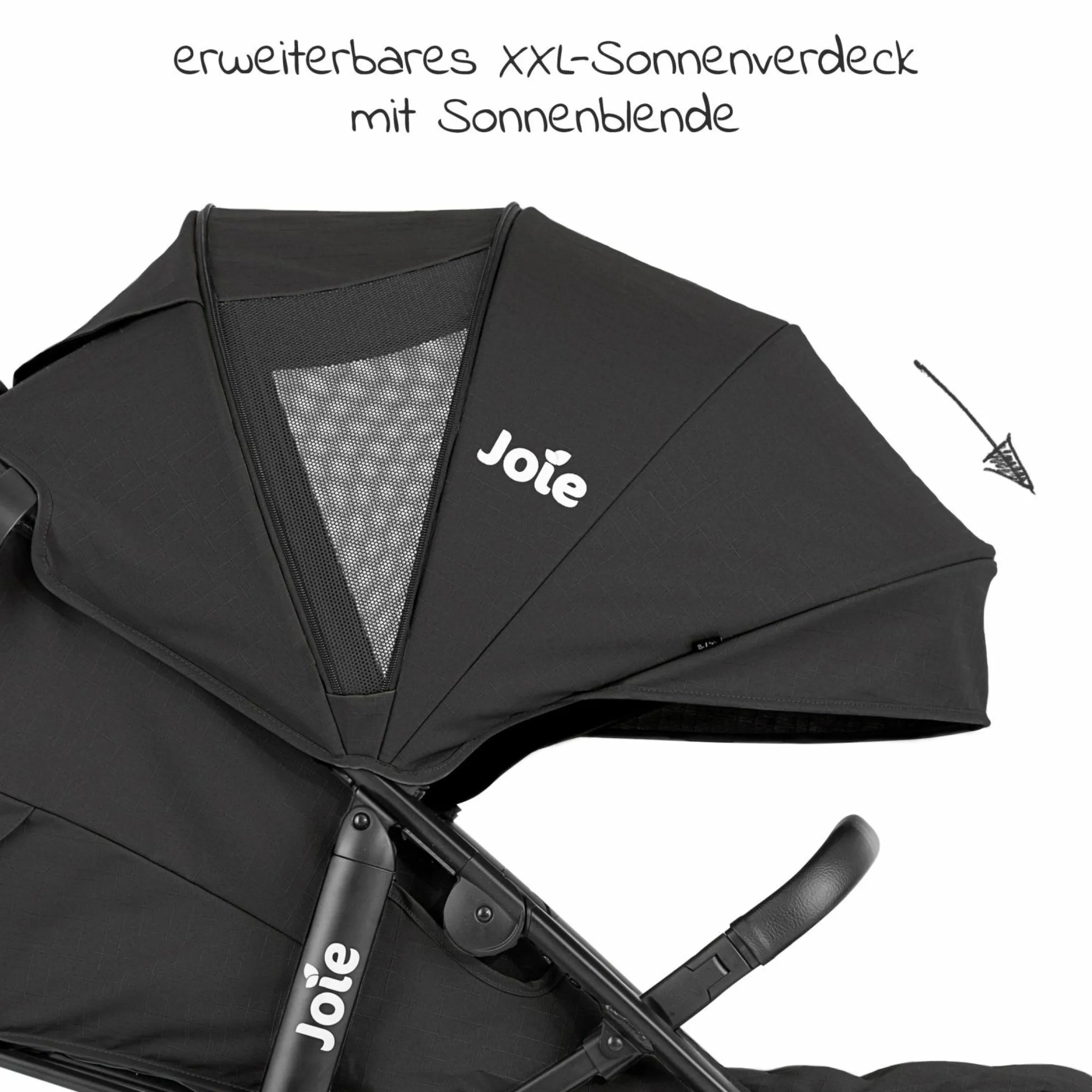 Buggy & Sportwagen Litetrax Pro Air bis 22 kg belastbar mit Luftreifen, Schieber-Ablagefach inkl. Insektenschutz & Regenschutz - Shale - Kollektion 2025