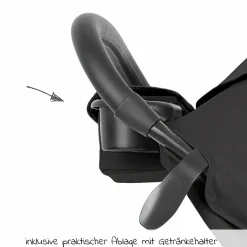 Buggy & Sportwagen Litetrax Pro bis 22 kg belastbar mit Schieber-Ablagefach & Regenschutz - Shale - Kollektion 2025