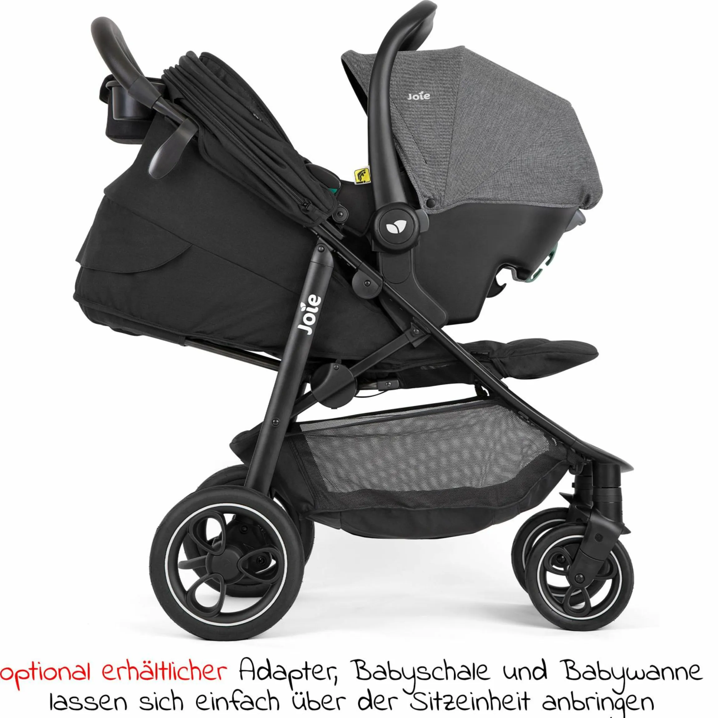 Buggy & Sportwagen Litetrax Pro bis 22 kg belastbar mit Schieber-Ablagefach & Regenschutz - Shale - Kollektion 2025