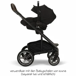 Buggy & Sportwagen MIXX next bis 22 kg mit magnetischem Gurtverschluss, umsetzbarem Allwettersitz, höhenverstellbarem Schieber, integrierter Sichtschutz inkl. Adapter, Kniedecke & Regenschutz - Caviar - Kollektion 2025