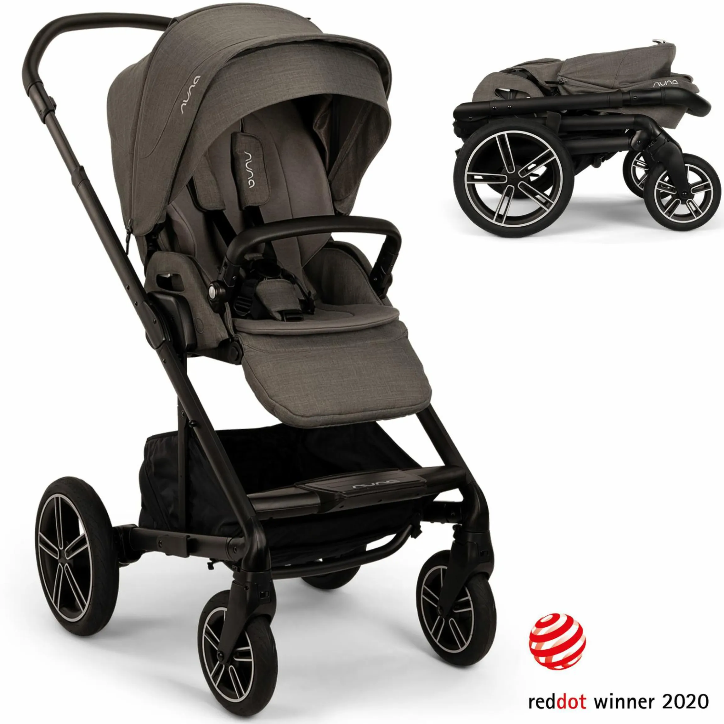 Buggy & Sportwagen MIXX next bis 22 kg mit magnetischem Gurtverschluss, umsetzbarem Allwettersitz, höhenverstellbarem Schieber, integrierter Sichtschutz inkl. Adapter, Kniedecke & Regenschutz - Thunder - Kollektion 2025