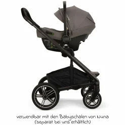 Buggy & Sportwagen MIXX next bis 22 kg mit magnetischem Gurtverschluss, umsetzbarem Allwettersitz, höhenverstellbarem Schieber, integrierter Sichtschutz inkl. Adapter, Kniedecke & Regenschutz - Thunder - Kollektion 2025