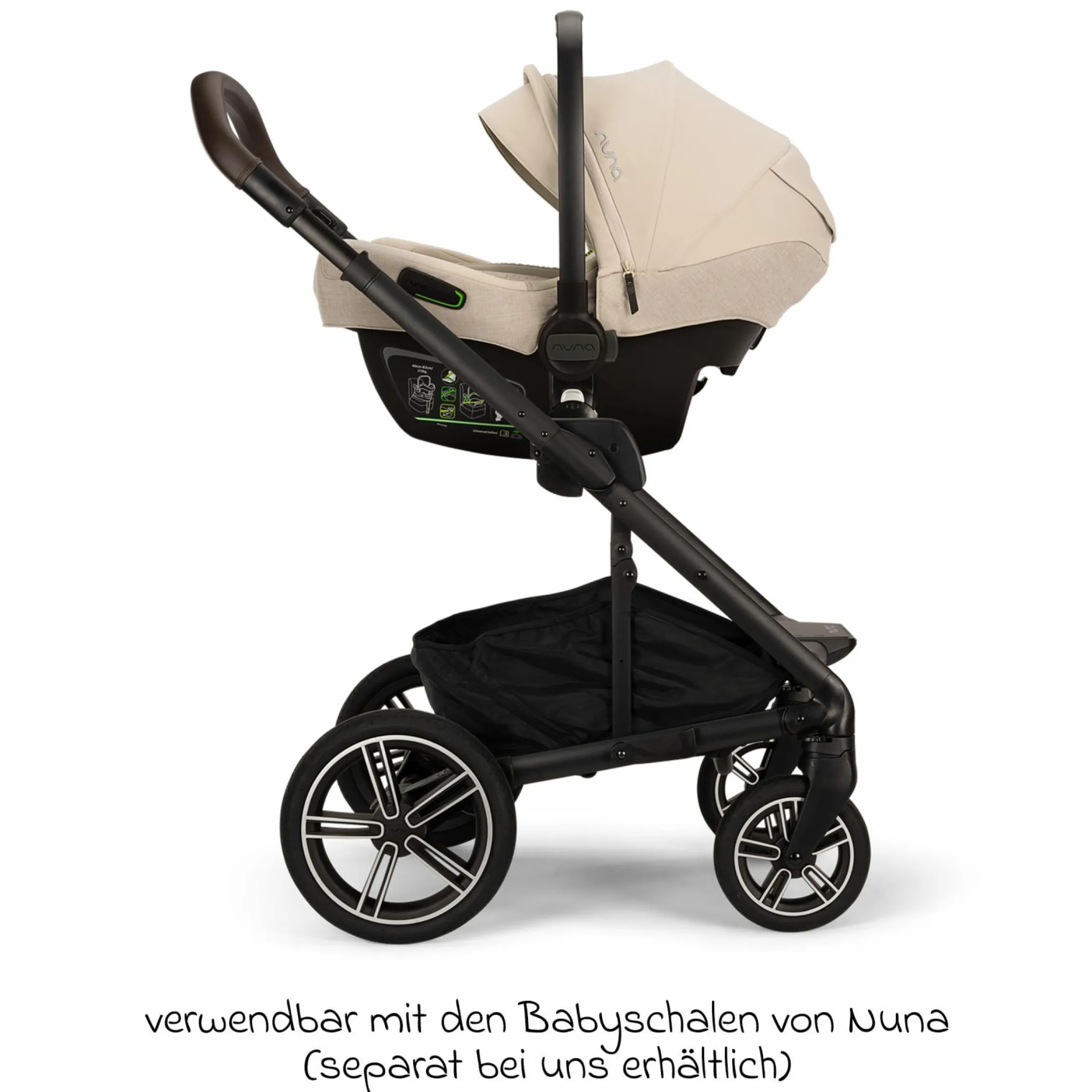 Buggy & Sportwagen MIXX next bis 22 kg mit magnetischem Gurtverschluss, umsetzbarem Allwettersitz, höhenverstellbarem Schieber, integrierter Sichtschutz inkl. Adapter, Kniedecke & Regenschutz - Biscotti - Kollektion 2025