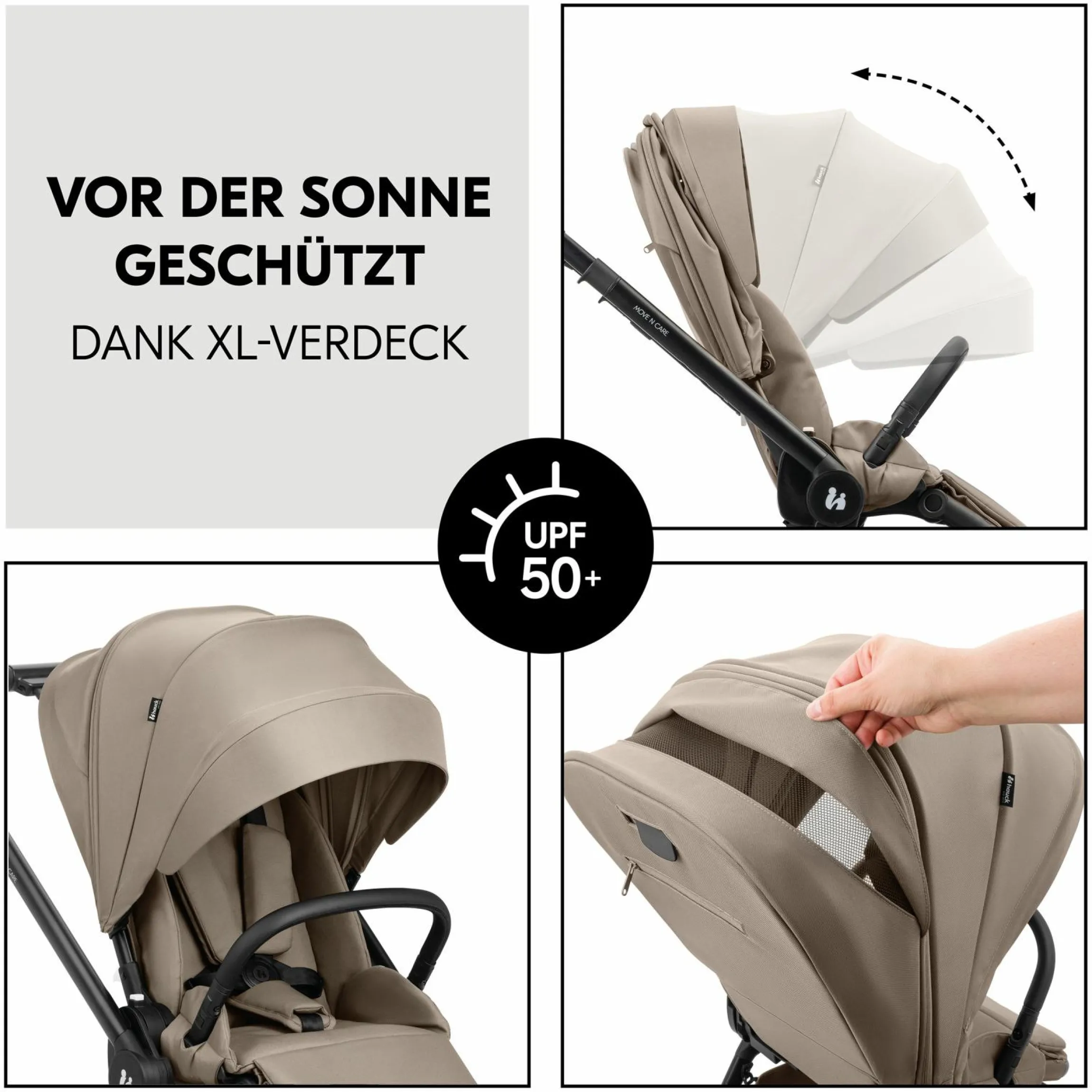 Buggy & Sportwagen Move N Care inkl. Adapter für Babyschale - Mocha