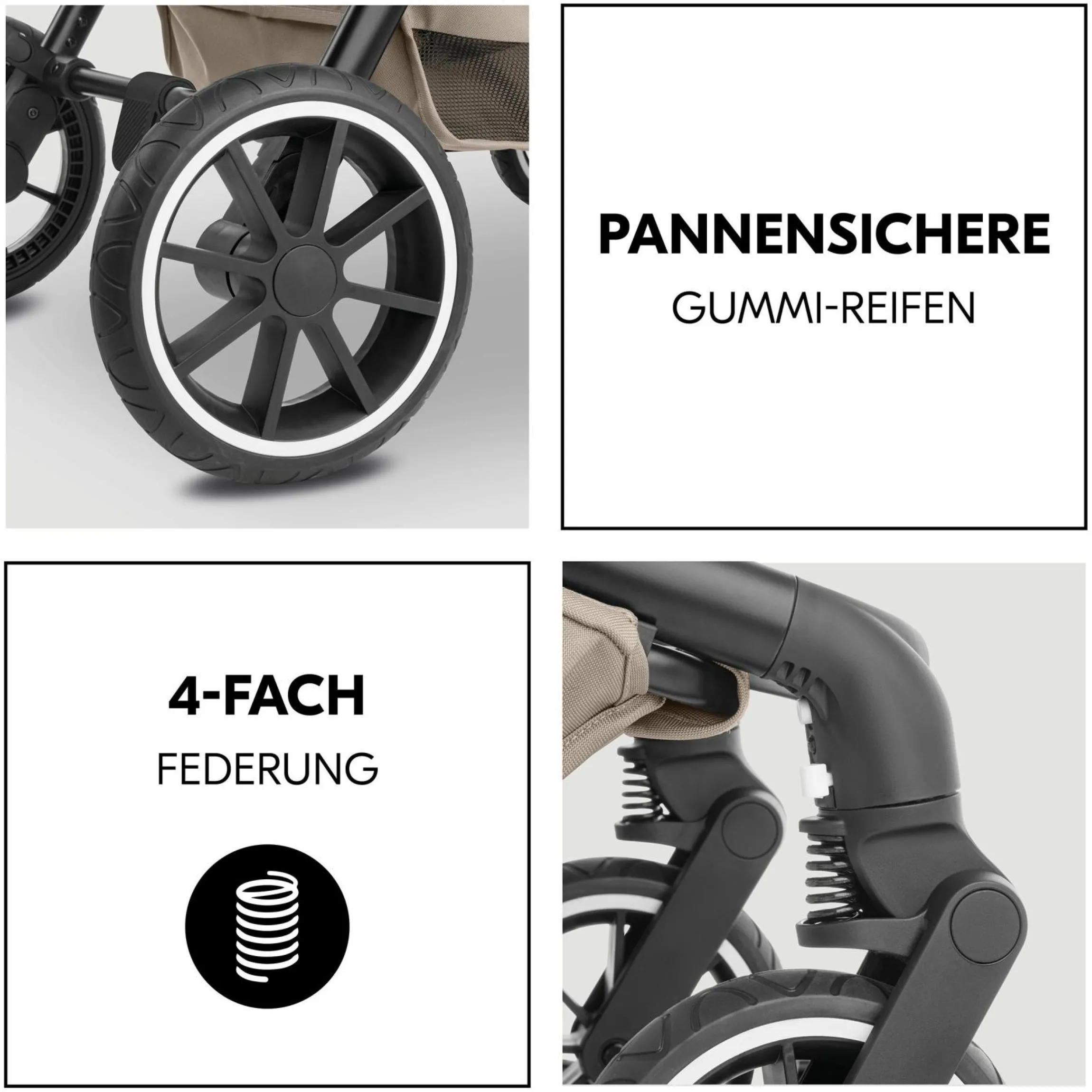 Buggy & Sportwagen Move N Care inkl. Adapter für Babyschale - Mocha
