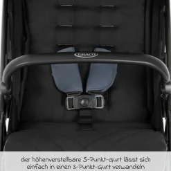 Buggy- & Sportwagen Myavo bis 22 kg belastbar nur 5,8 kg leicht mit Liegefunktion & Regenschutz - Stormy