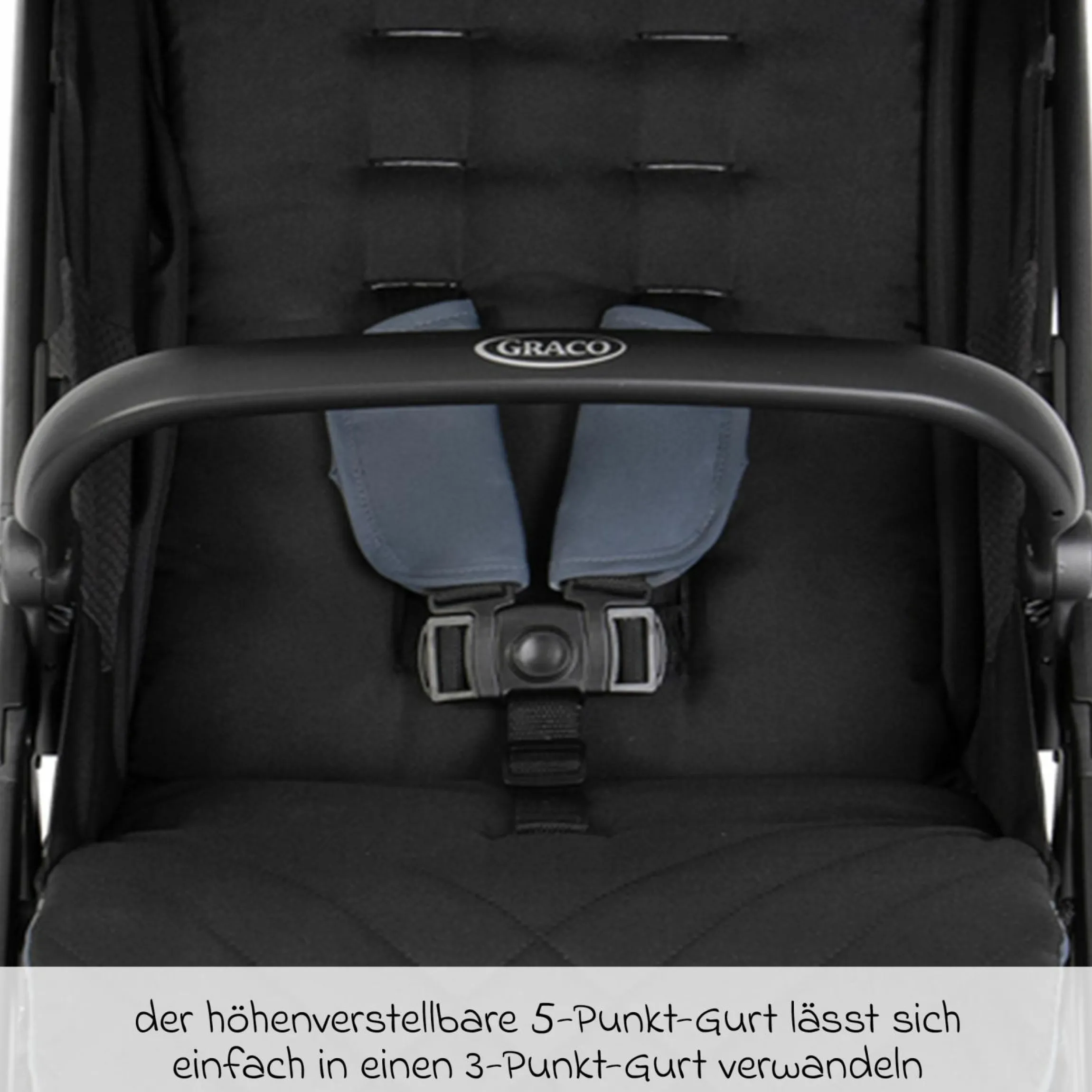Buggy- & Sportwagen Myavo bis 22 kg belastbar nur 5,8 kg leicht mit Liegefunktion & Regenschutz - Stormy