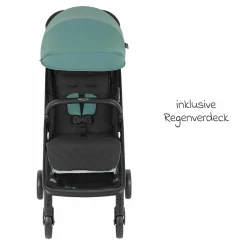Buggy- & Sportwagen Myavo bis 22 kg belastbar nur 5,8 kg leicht mit Liegefunktion & Regenschutz - Mint