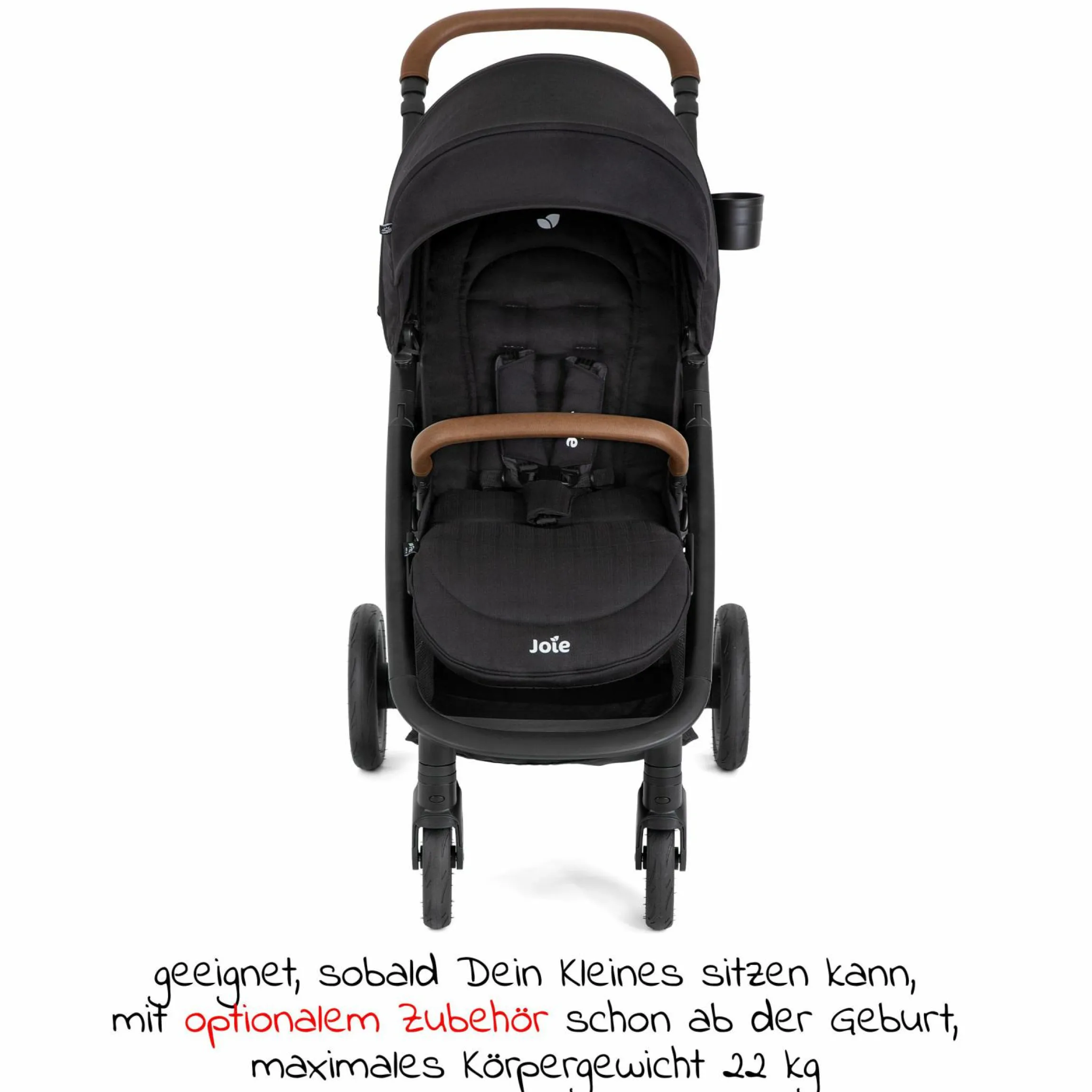 Buggy & Sportwagen Mytrax Pro bis 22 kg belastbar mit Teleskopschieber, Getränkehalter & Regenschutz - Shale - Kollektion 2025