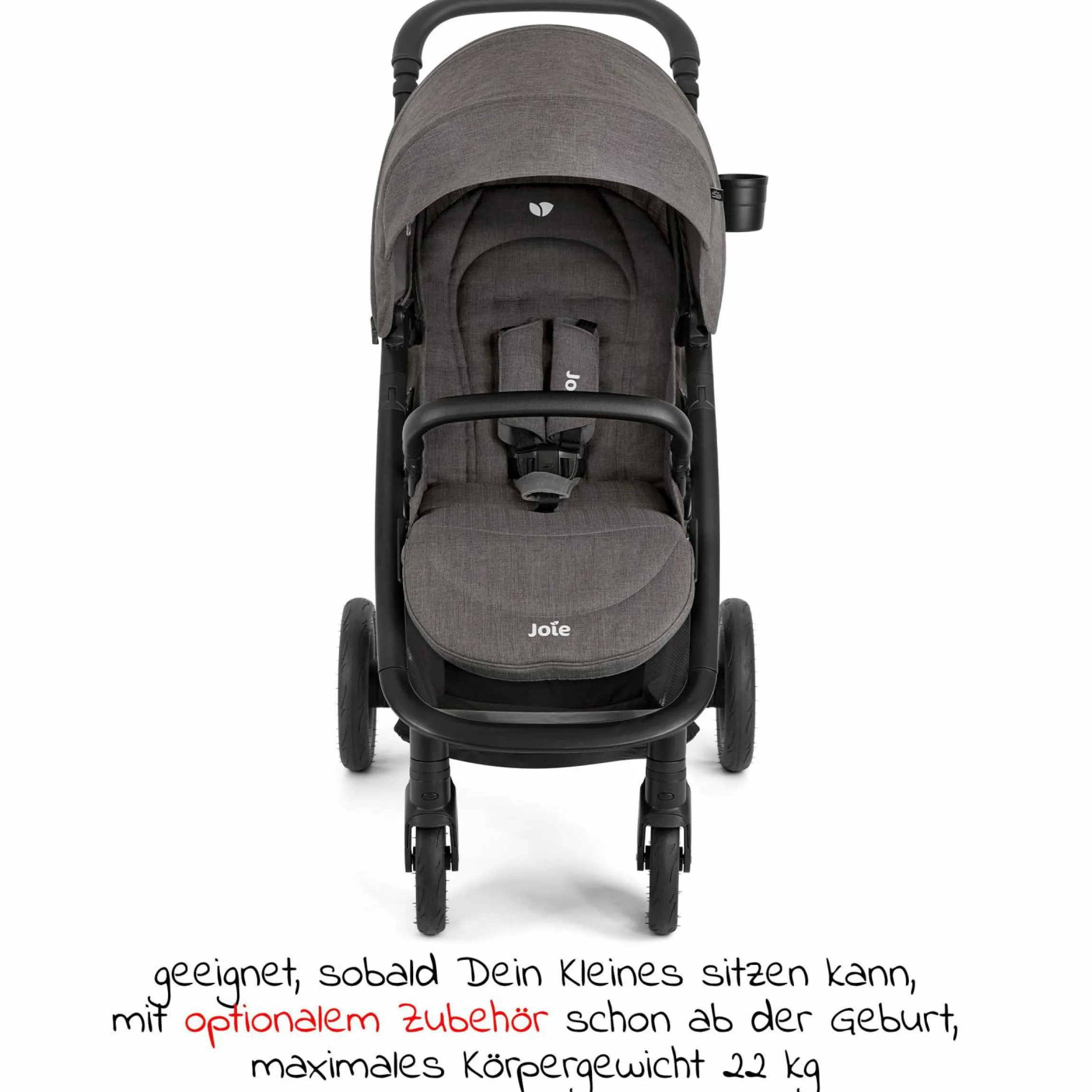 Buggy & Sportwagen Mytrax Pro bis 22 kg belastbar mit Teleskopschieber, Getränkehalter & Regenschutz - Thunder - Kollektion 2025