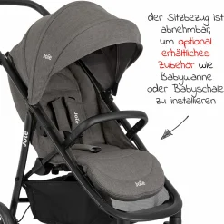 Buggy & Sportwagen Mytrax Pro bis 22 kg belastbar mit Teleskopschieber, Getränkehalter & Regenschutz - Thunder - Kollektion 2025