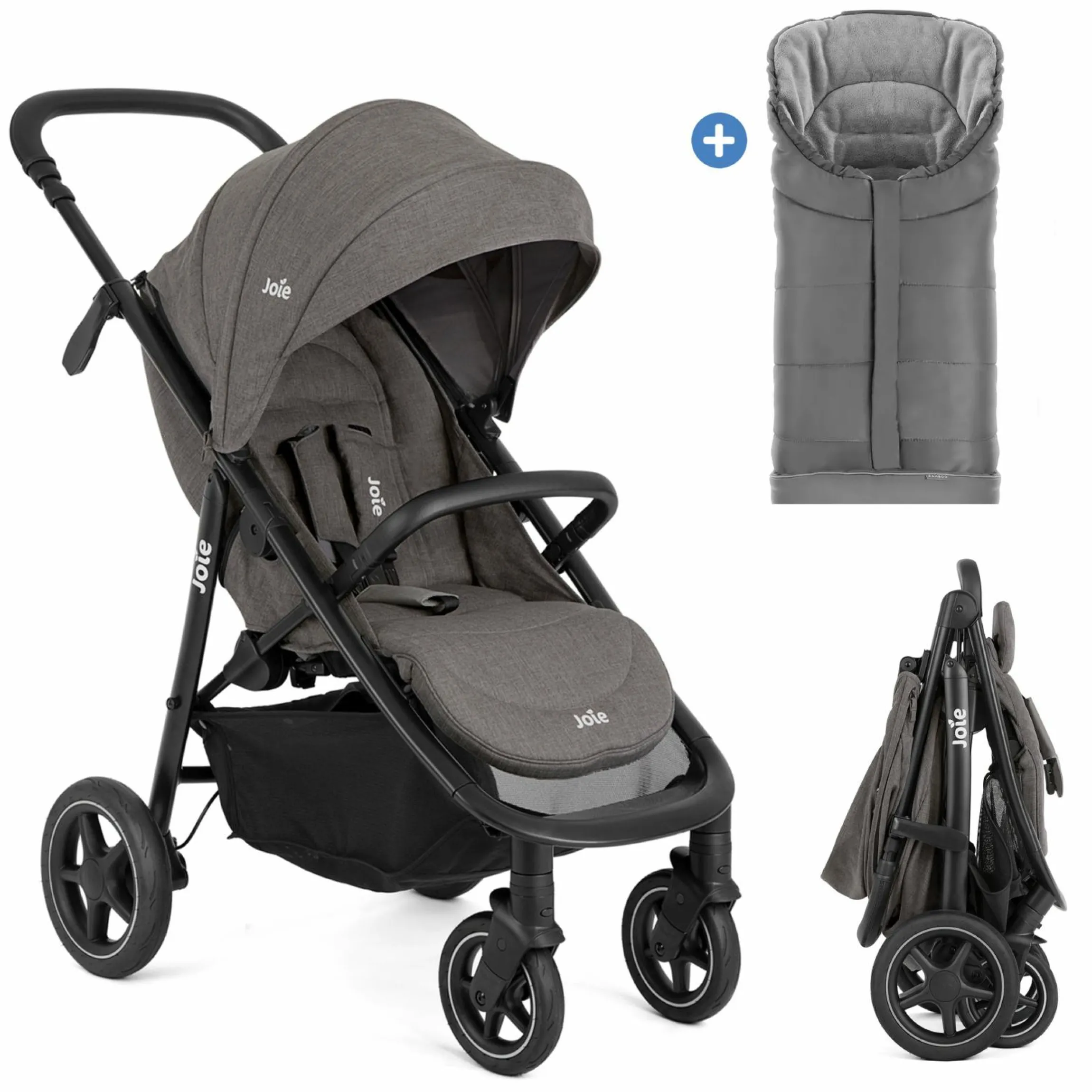 Buggy & Sportwagen Mytrax Pro inkl. Fußsack - bis 22 kg belastbar mit Teleskopschieber, Getränkehalter & Regenschutz - Thunder - Kollektion 2025