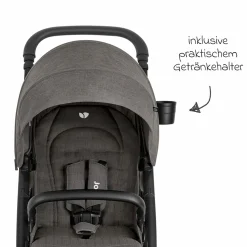 Buggy & Sportwagen Mytrax Pro inkl. Fußsack - bis 22 kg belastbar mit Teleskopschieber, Getränkehalter & Regenschutz - Thunder - Kollektion 2025