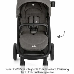 Buggy & Sportwagen Mytrax Pro inkl. Fußsack - bis 22 kg belastbar mit Teleskopschieber, Getränkehalter & Regenschutz - Thunder - Kollektion 2025