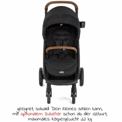Buggy & Sportwagen Mytrax Pro bis 22 kg belastbar mit Teleskopschieber, Getränkehalter inkl. Insektenschutz & Regenschutz - Shale - Kollektion 2025