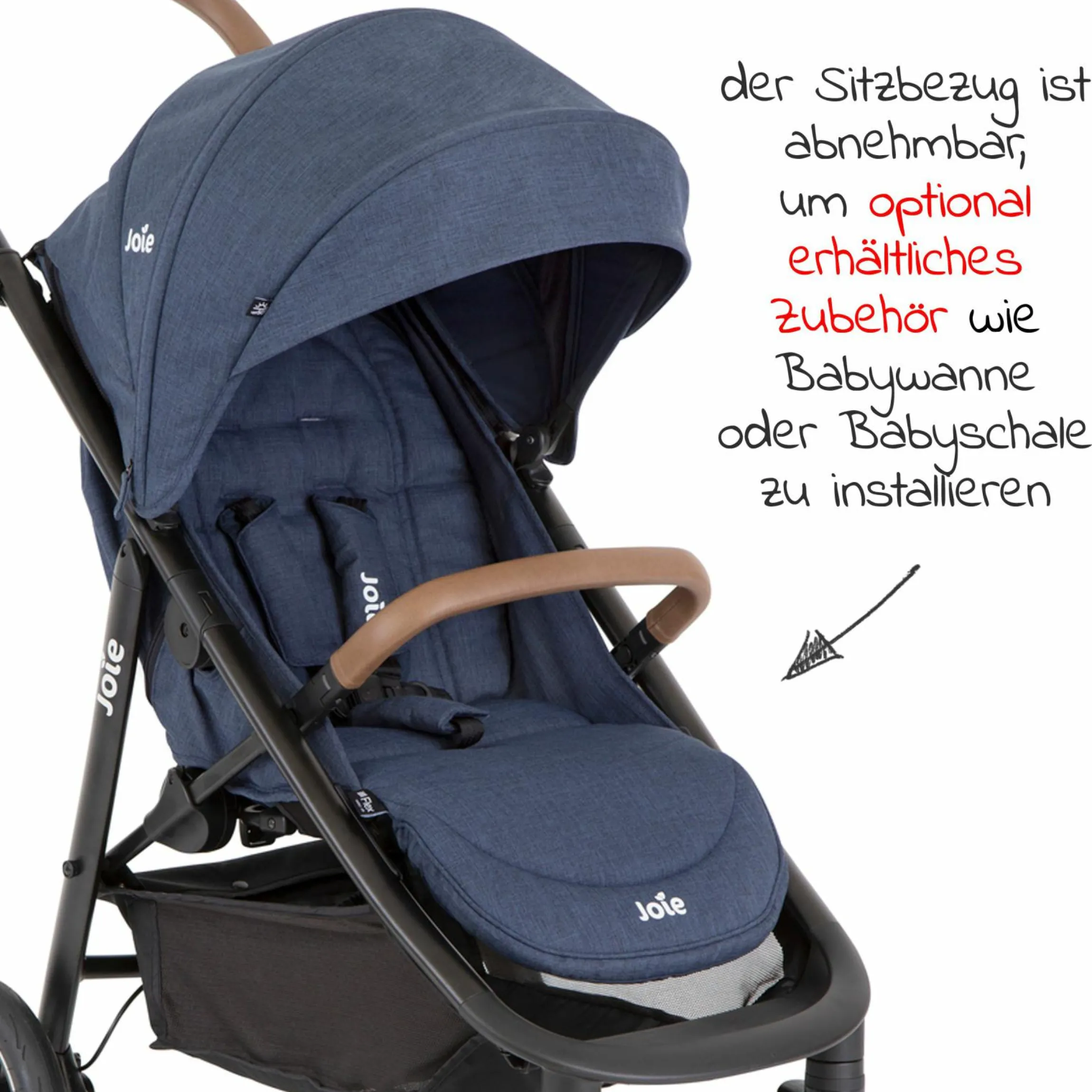 Buggy & Sportwagen Mytrax Pro bis 22 kg belastbar mit Teleskopschieber, Getränkehalter inkl. Insektenschutz & Regenschutz - Blueberry - Kollektion 2025