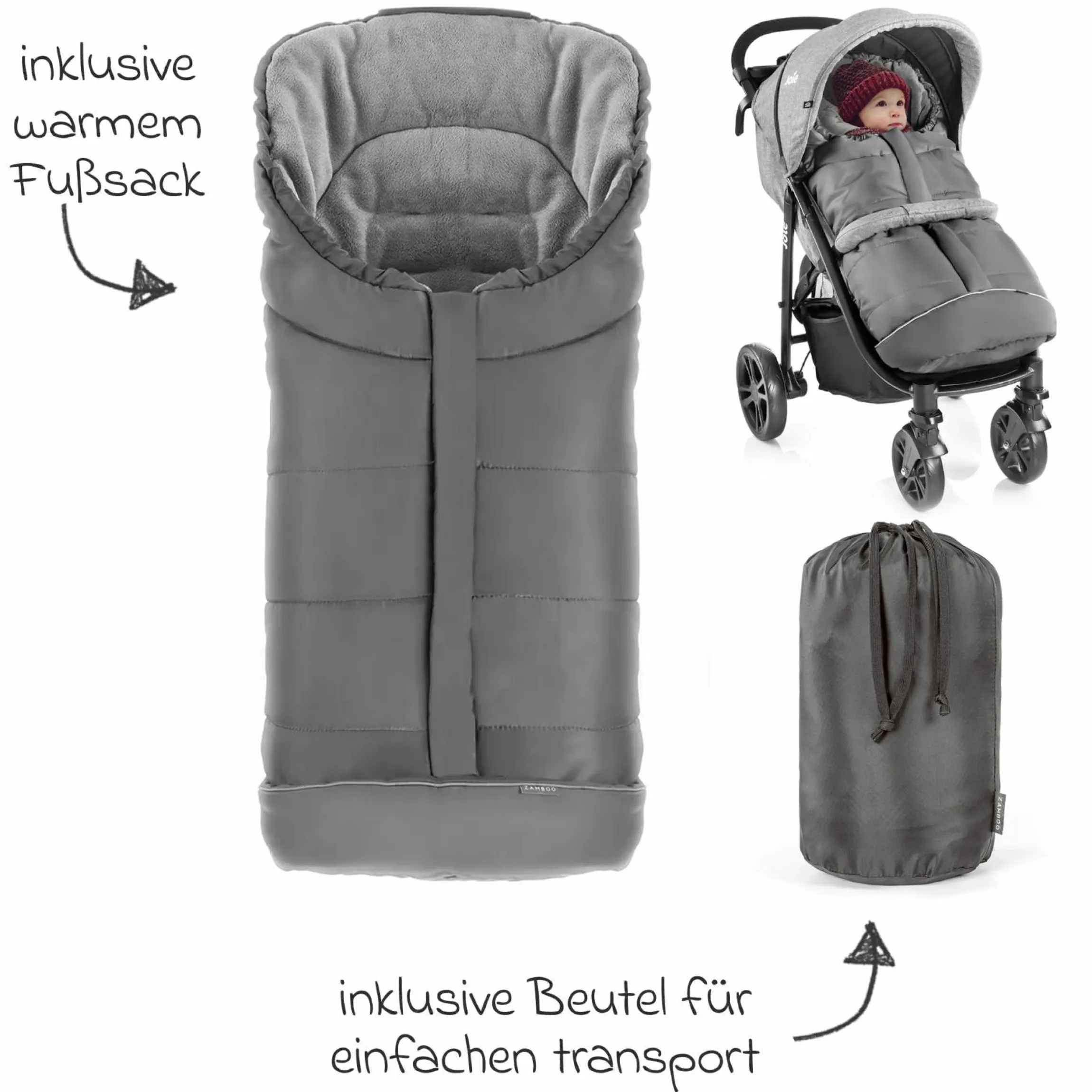 Buggy & Sportwagen Mytrax Pro inkl. Fußsack - bis 22 kg belastbar mit Teleskopschieber, Getränkehalter & Regenschutz - Shale - Kollektion 2025