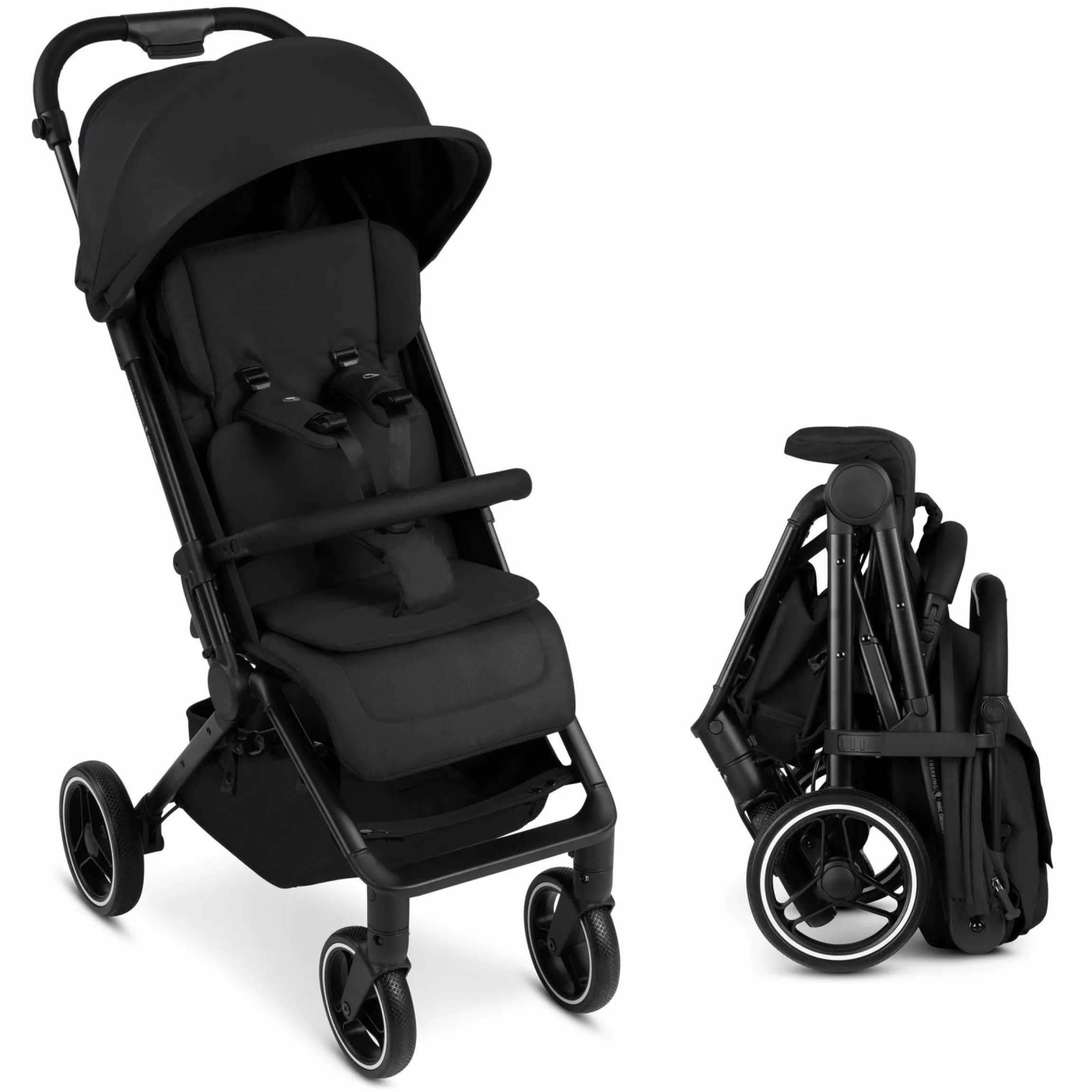 Buggy & Sportwagen Ping 3 Trekking bis 22 kg mit flacher Liegeposition inkl. Sitzeinlage, Transporttasche & Tragegurt - Pure - Coal - Kollektion 2025