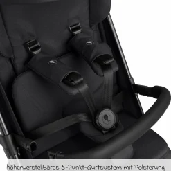 Buggy & Sportwagen Ping 3 Trekking bis 22 kg mit flacher Liegeposition inkl. Sitzeinlage, Transporttasche & Tragegurt - Pure - Coal - Kollektion 2025