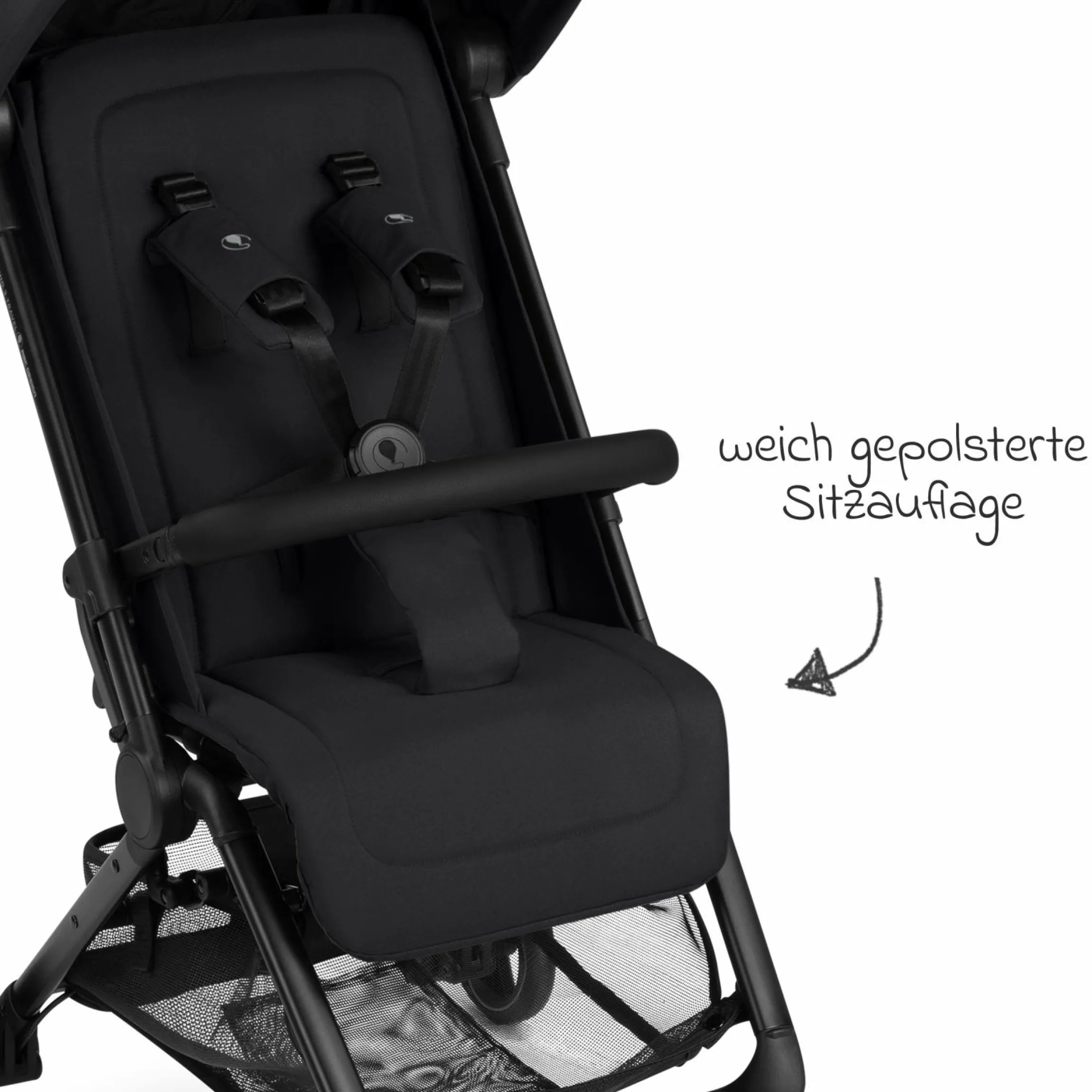 Buggy & Sportwagen Ping 3 Travel bis 22 kg mit flacher Liegeposition inkl. Transporttasche & Tragegurt - Pure - Coal - Kollektion 2025