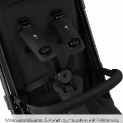 Buggy & Sportwagen Ping 3 Travel bis 22 kg mit flacher Liegeposition inkl. Transporttasche & Tragegurt - Pure - Coal - Kollektion 2025
