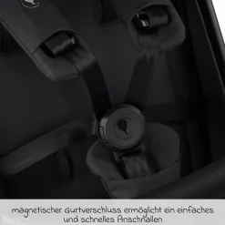 Buggy & Sportwagen Ping 3 Travel bis 22 kg mit flacher Liegeposition inkl. Transporttasche & Tragegurt - Pure - Coal - Kollektion 2025