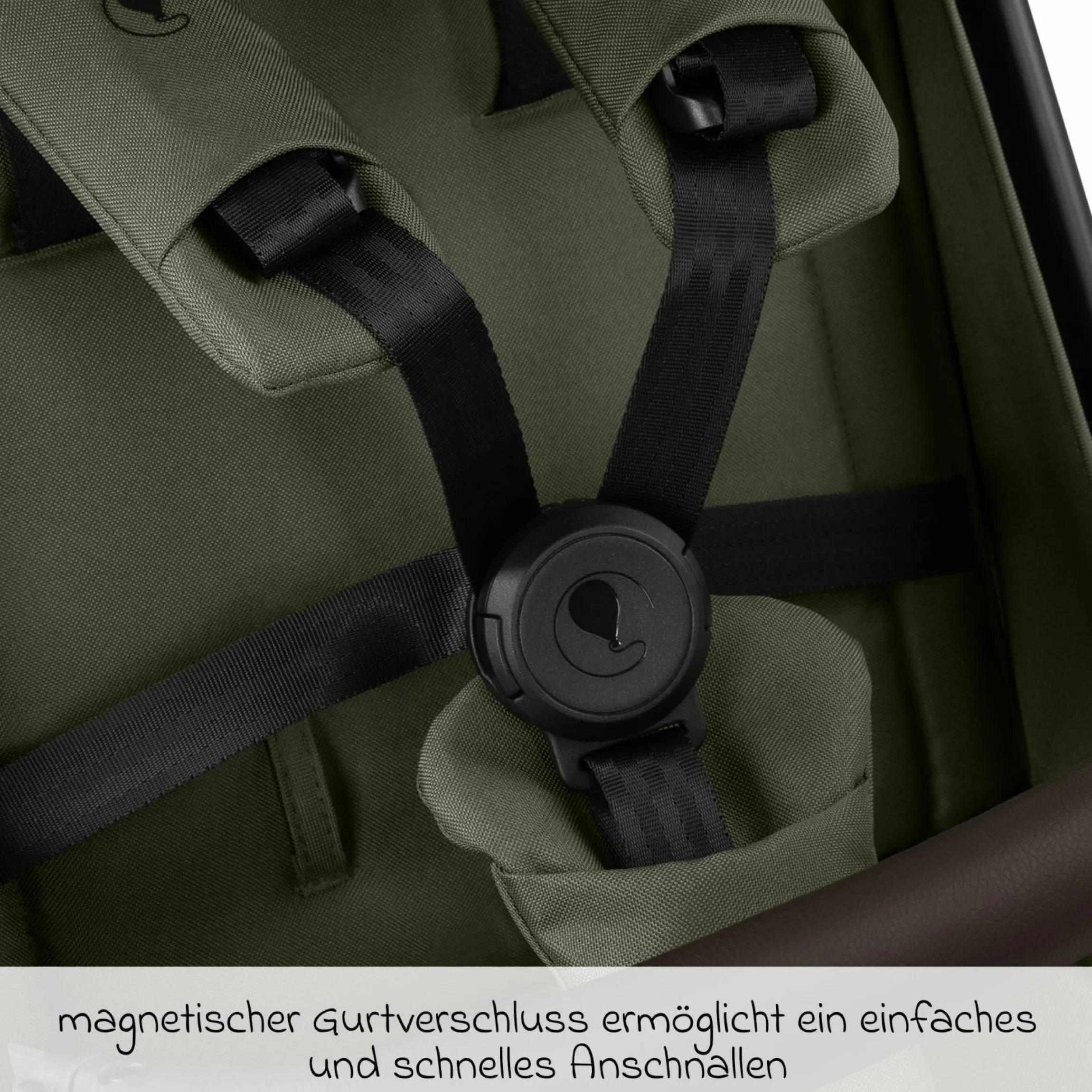 Buggy & Sportwagen Ping 3 Travel bis 22 kg mit flacher Liegeposition inkl. Transporttasche & Tragegurt - Pure - Avocado - Kollektion 2025