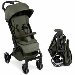 Buggy & Sportwagen Ping 3 Trekking bis 22 kg mit flacher Liegeposition inkl. Sitzeinlage, Transporttasche & Tragegurt - Pure - Avocado - Kollektion 2025