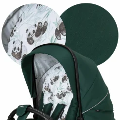 Buggy & Sportwagen Racer GTS bis 22 kg belastbar mit Handbremse, Knickschieber inkl. Regenschutz - Panda Family - Kollektion 2024