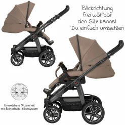 Buggy & Sportwagen Racer GTS bis 22 kg belastbar mit Handbremse, Knickschieber inkl. Regenschutz - Happy Feet - Kollektion 2024