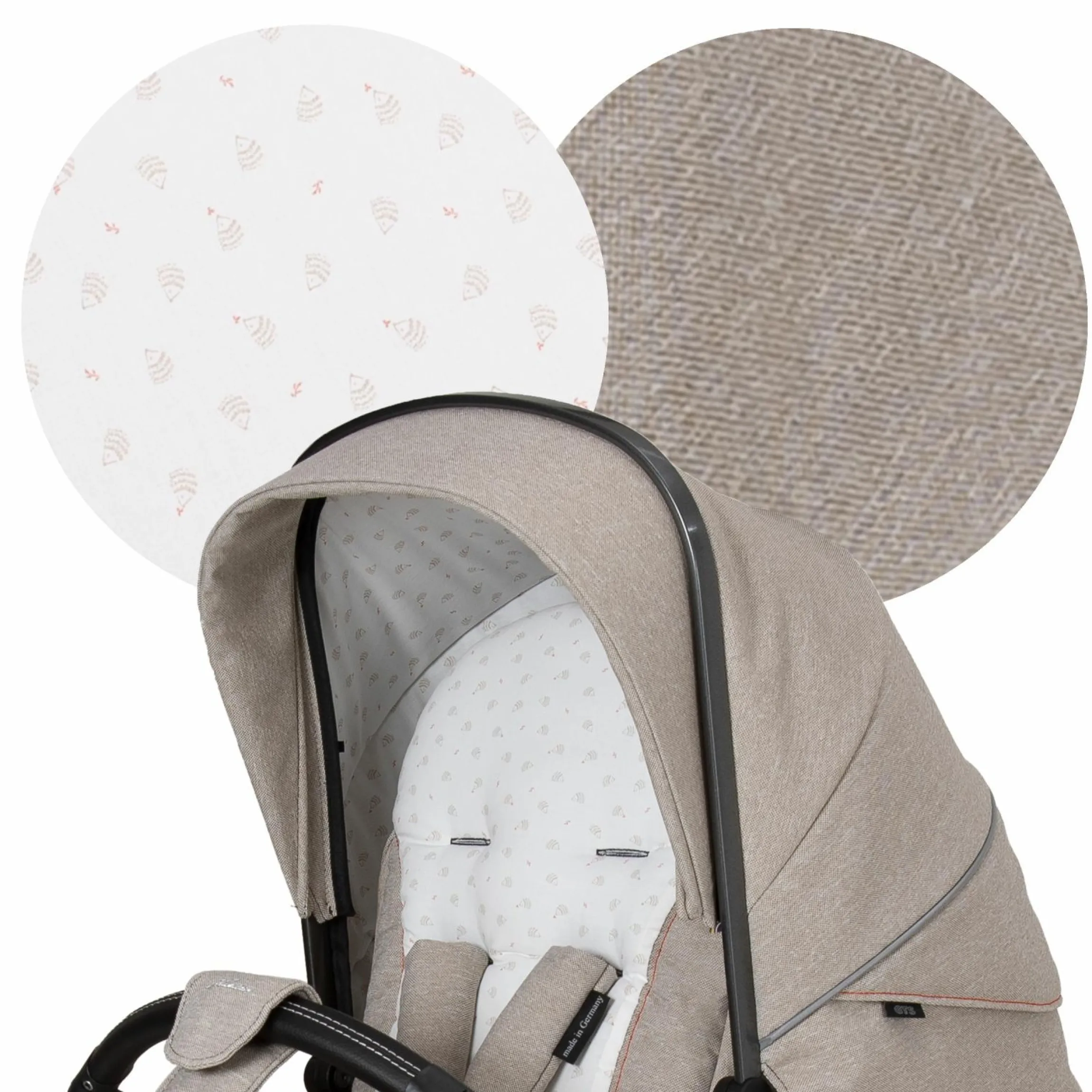 Buggy & Sportwagen Racer GTS bis 22 kg belastbar mit Handbremse, Knickschieber inkl. Regenschutz - Hedgehog Love - Kollektion 2024