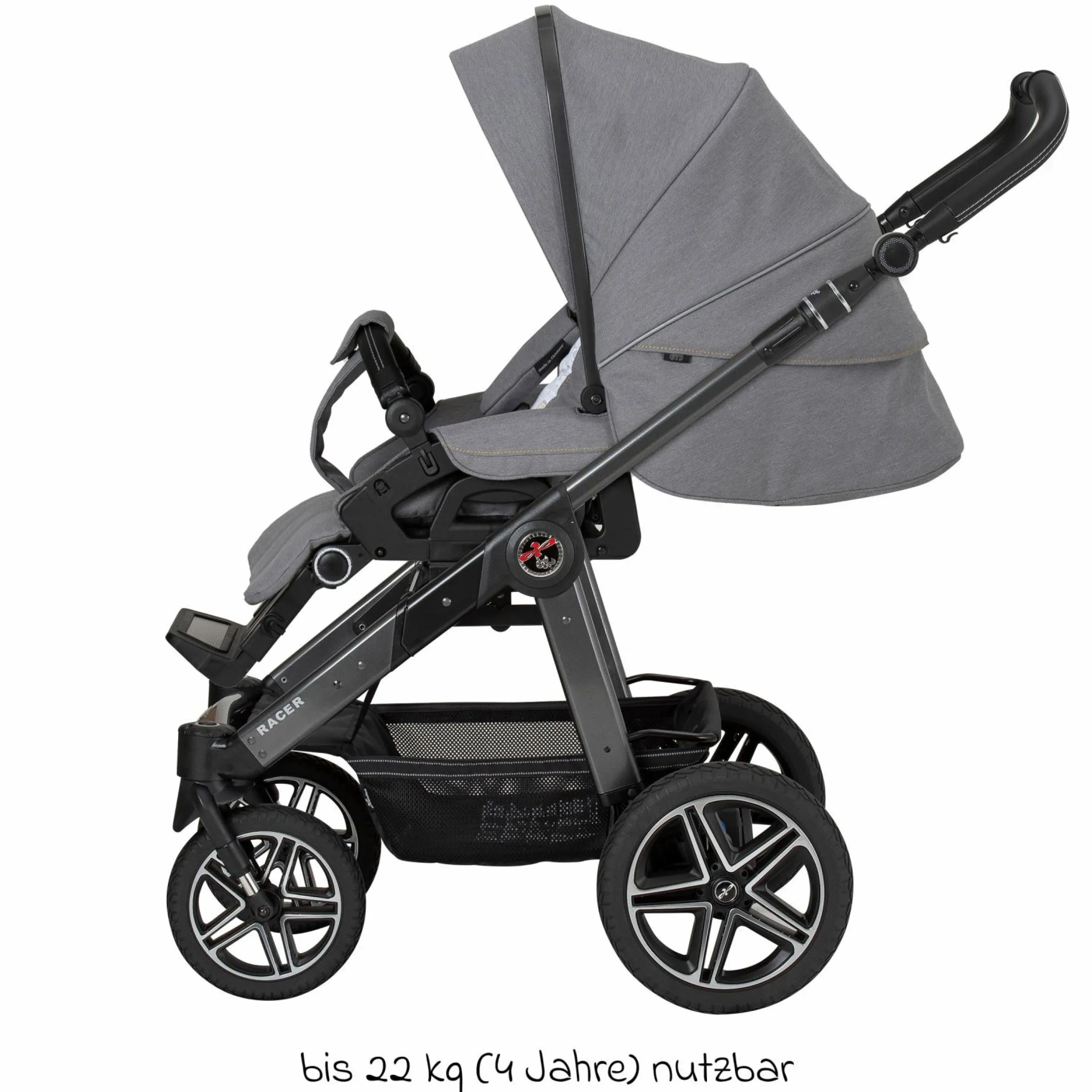 Buggy & Sportwagen Racer GTS bis 22 kg belastbar mit Handbremse, Knickschieber inkl. Regenschutz - Little Zoo - Kollektion 2024
