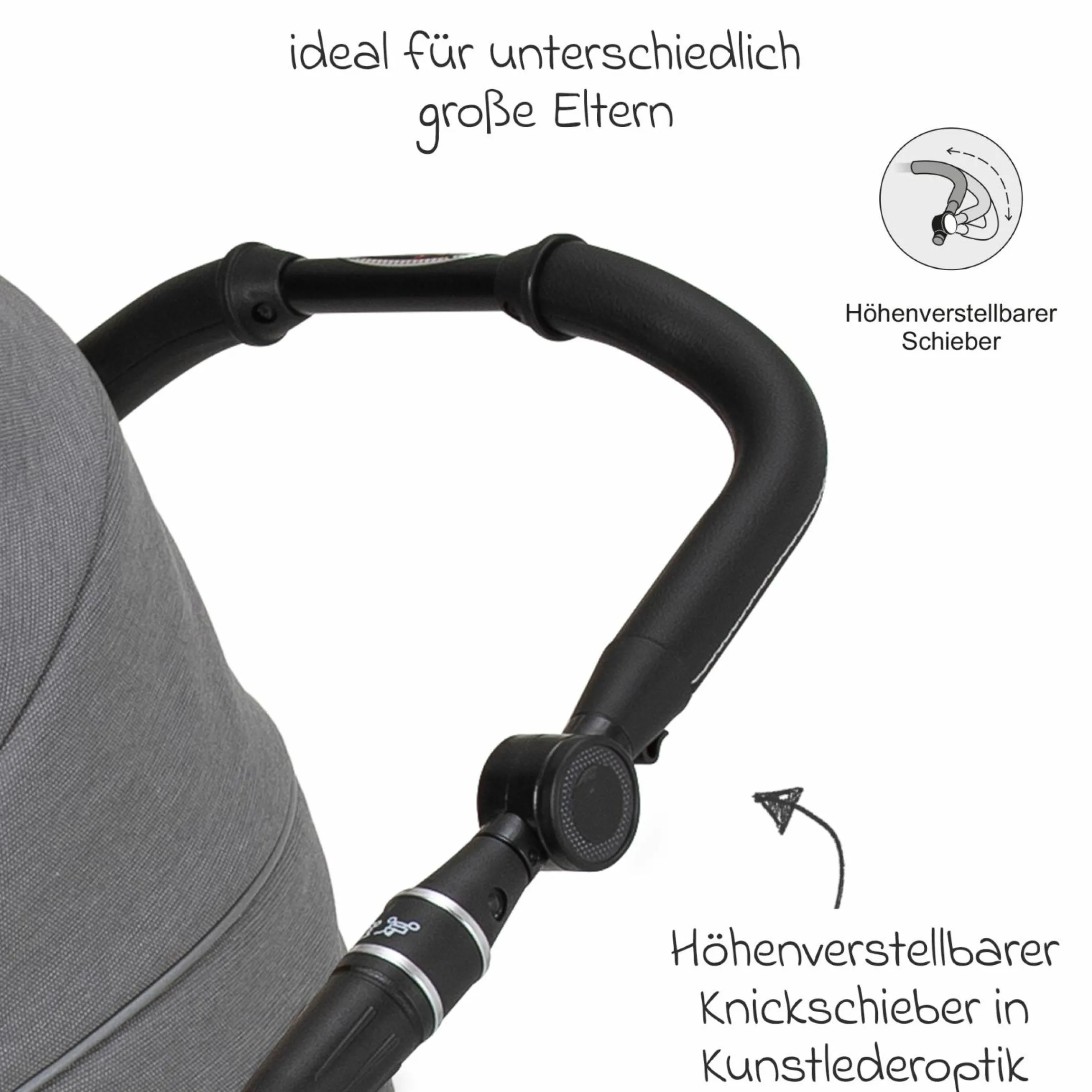 Buggy & Sportwagen Racer GTS bis 22 kg belastbar mit Handbremse, Knickschieber inkl. Regenschutz - Little Zoo - Kollektion 2024