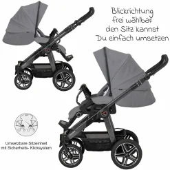 Buggy & Sportwagen Racer GTS bis 22 kg belastbar mit Handbremse, Knickschieber inkl. Regenschutz - Little Zoo - Kollektion 2024