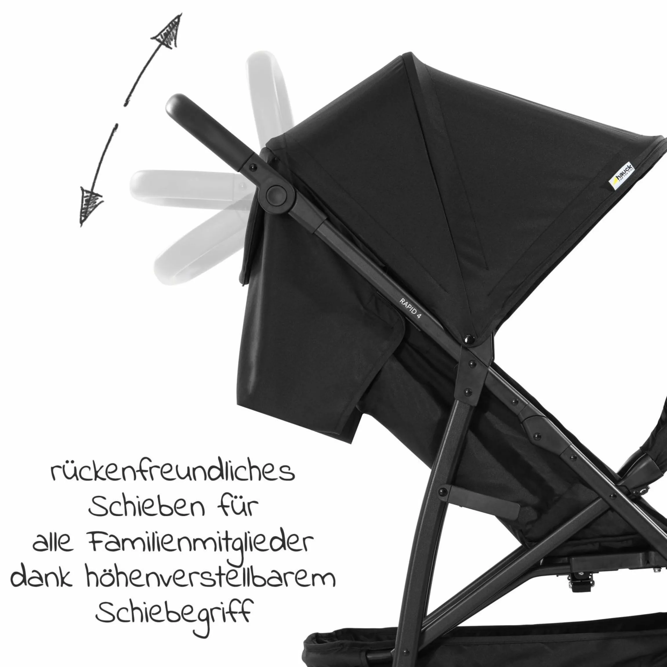 Buggy & Sportwagen Rapid 4 (bis 25 kg) - Black