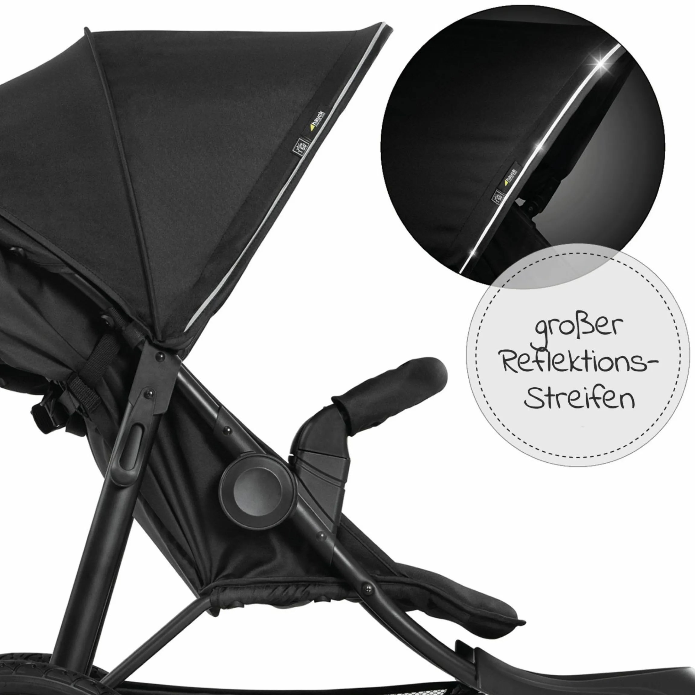 Buggy & Sportwagen Runner 2 (mit großen Luftreifen) inkl. XXL Zubehörpaket - Black