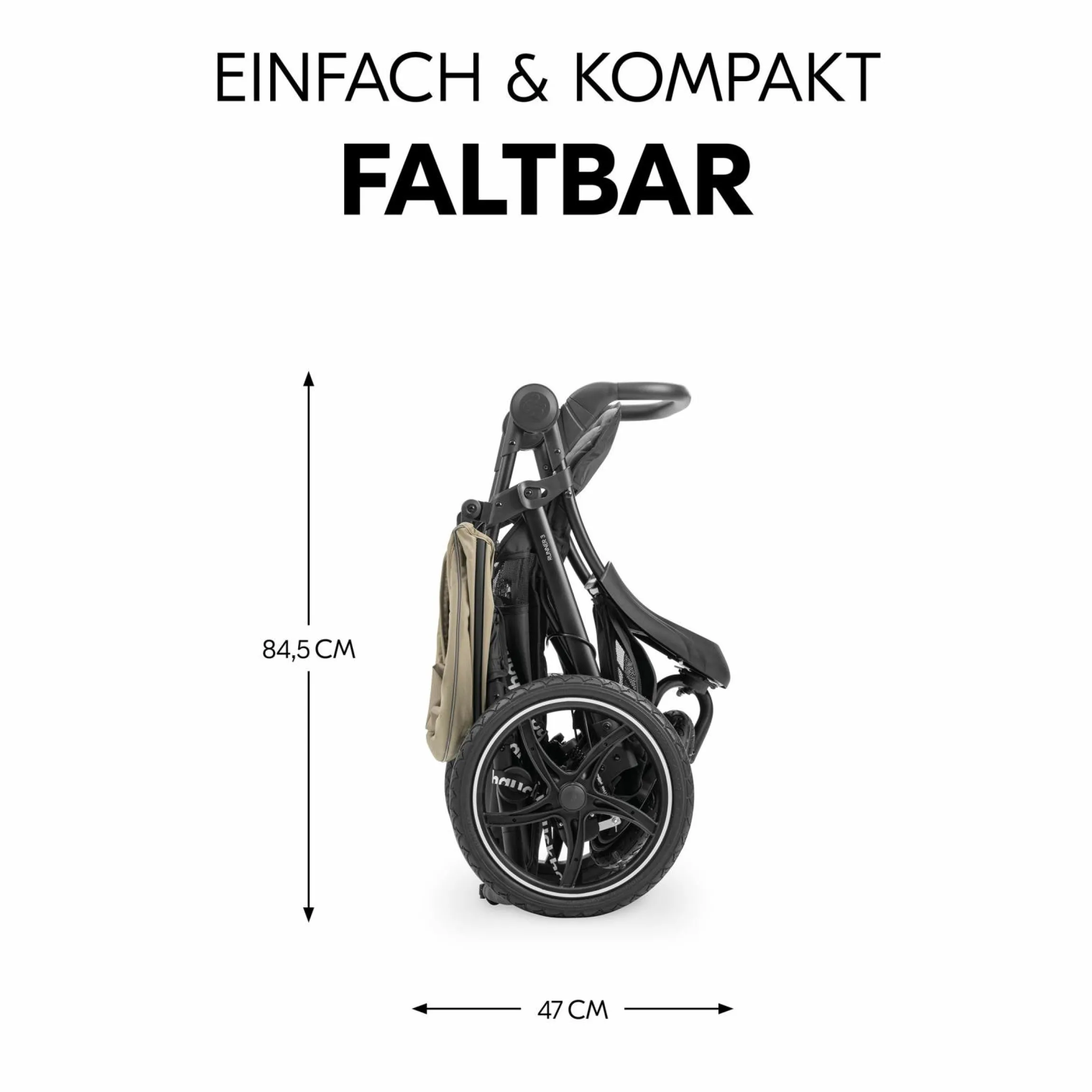 Buggy & Sportwagen Runner 3 (mit großen Luftreifen) - inkl. XXL Zubehörpaket & Fehn Spieltier Schäfchen - Olive