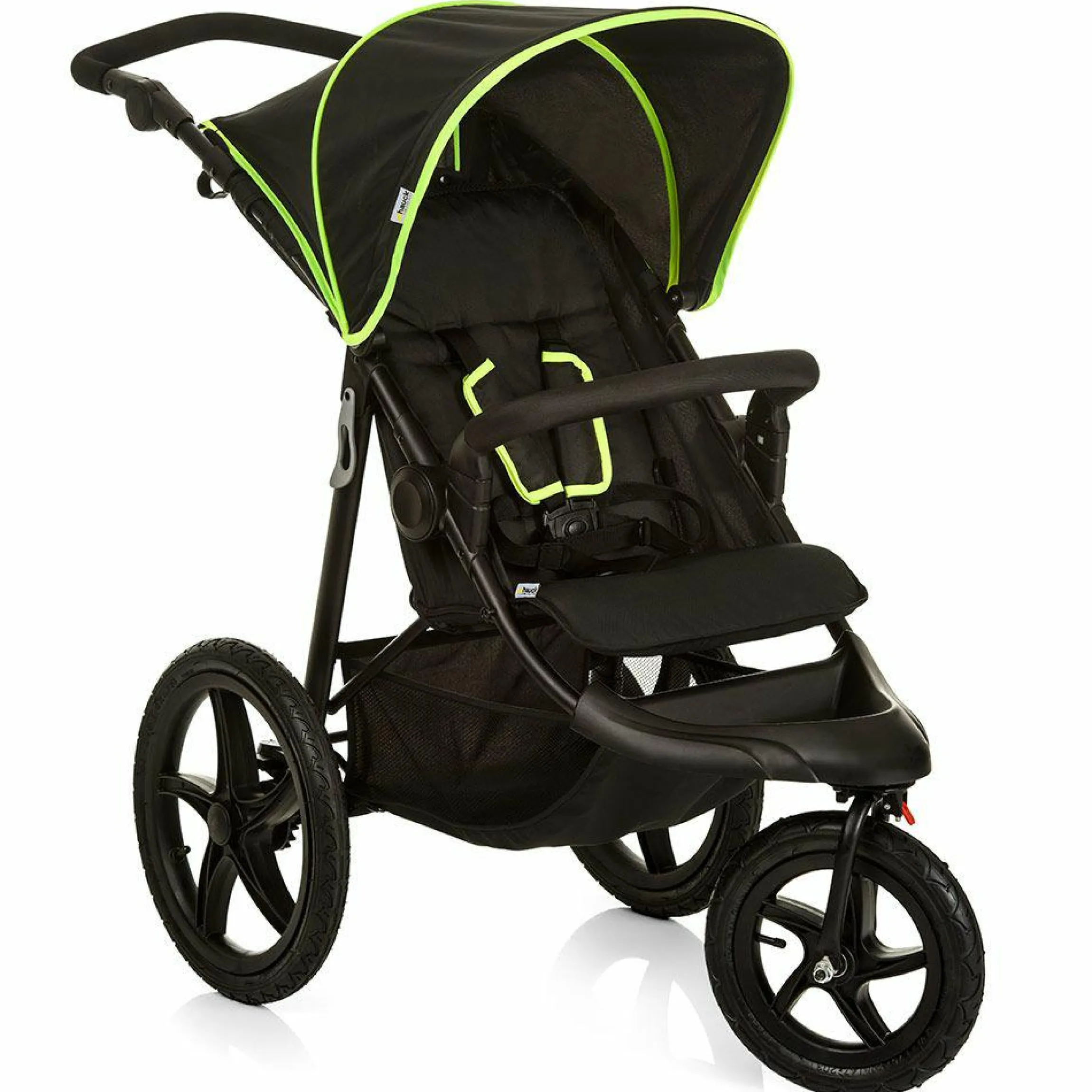 Buggy & Sportwagen Runner mit Luftreifen - Black Neon Yellow