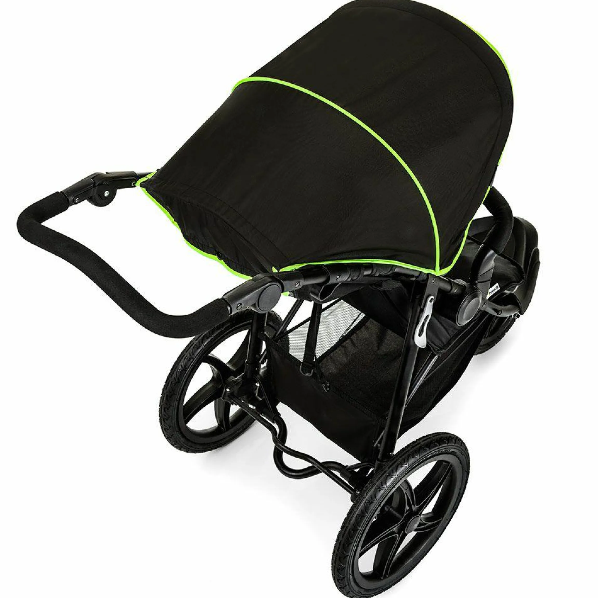 Buggy & Sportwagen Runner mit Luftreifen - Black Neon Yellow