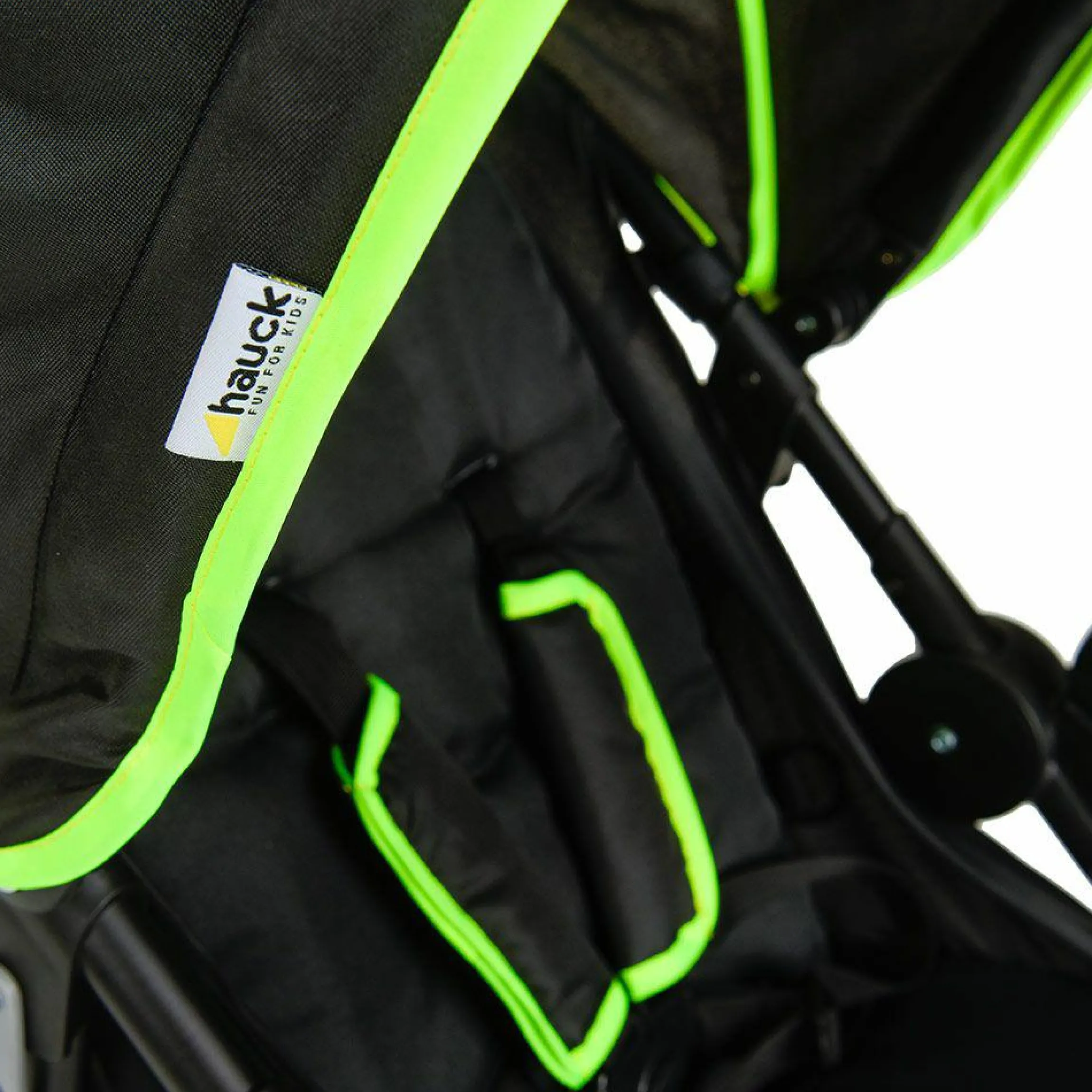 Buggy & Sportwagen Runner mit Luftreifen - Black Neon Yellow
