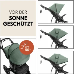 Buggy & Sportwagen Runner 3 (mit großen Luftreifen) - Jungle Green - Kollektion 2024