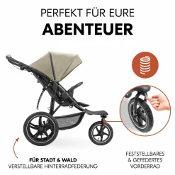 Buggy & Sportwagen Runner 3 (mit großen Luftreifen) - Olive - Kollektion 2024